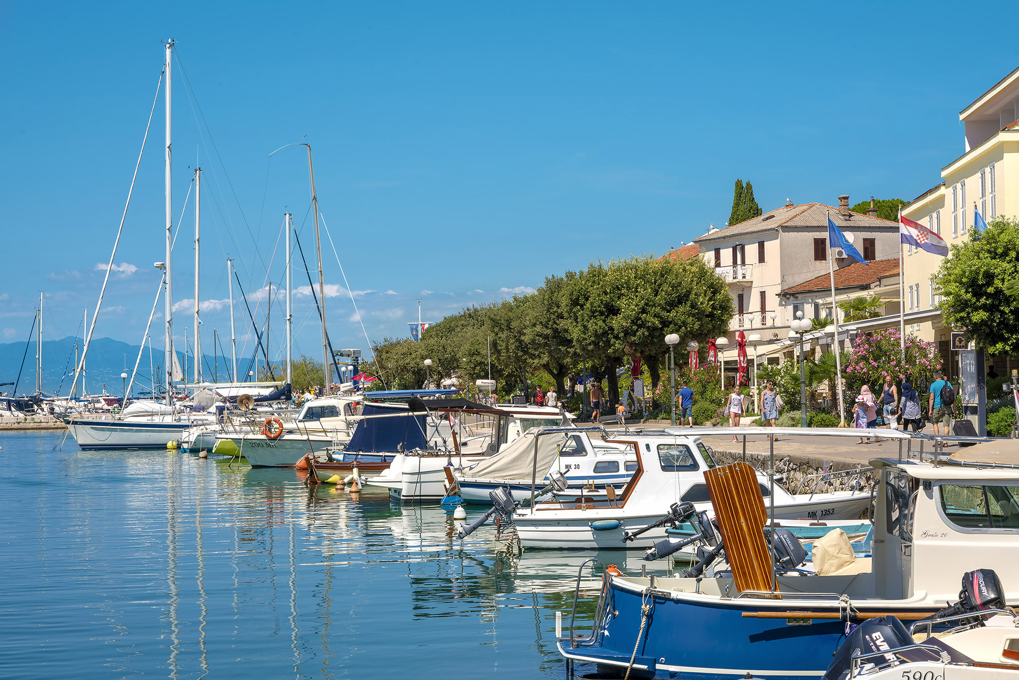 The harbor in Malinska